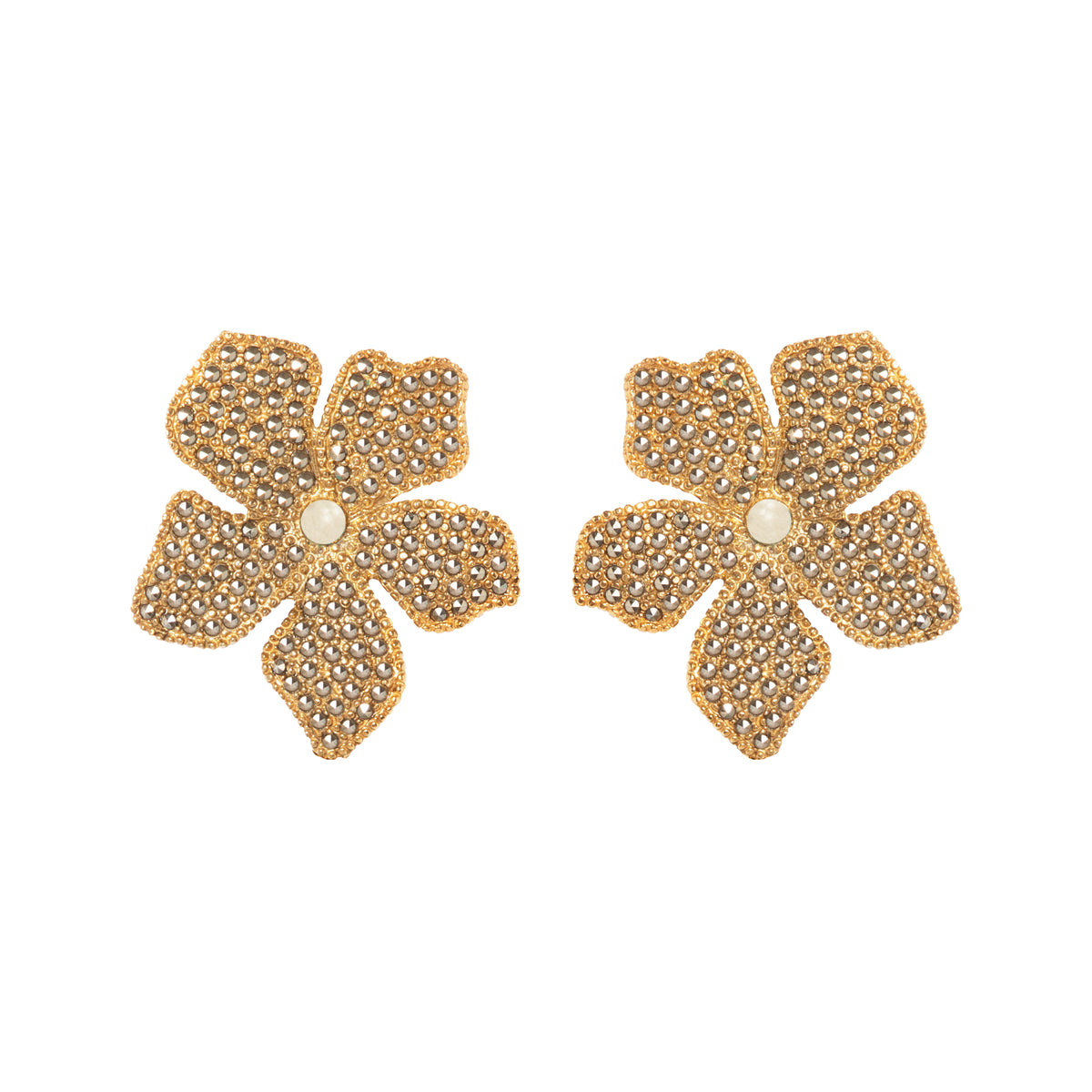 Arete Flor Catha Gold