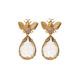 COMBO Arete Abeja Con Drop Rojo Coral, Degrade y Peggy (LIMITED) Arete + Drop de Joyería Regina Castillo