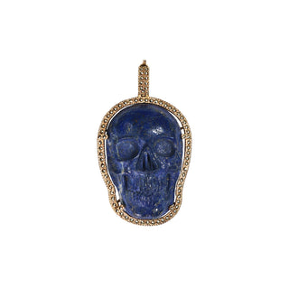 Lapis Lazuli Skull Pendant