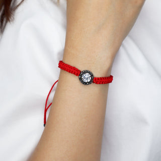 PULSERA TEJIDA CORONA PAV Pulseras de Joyería Regina Castillo