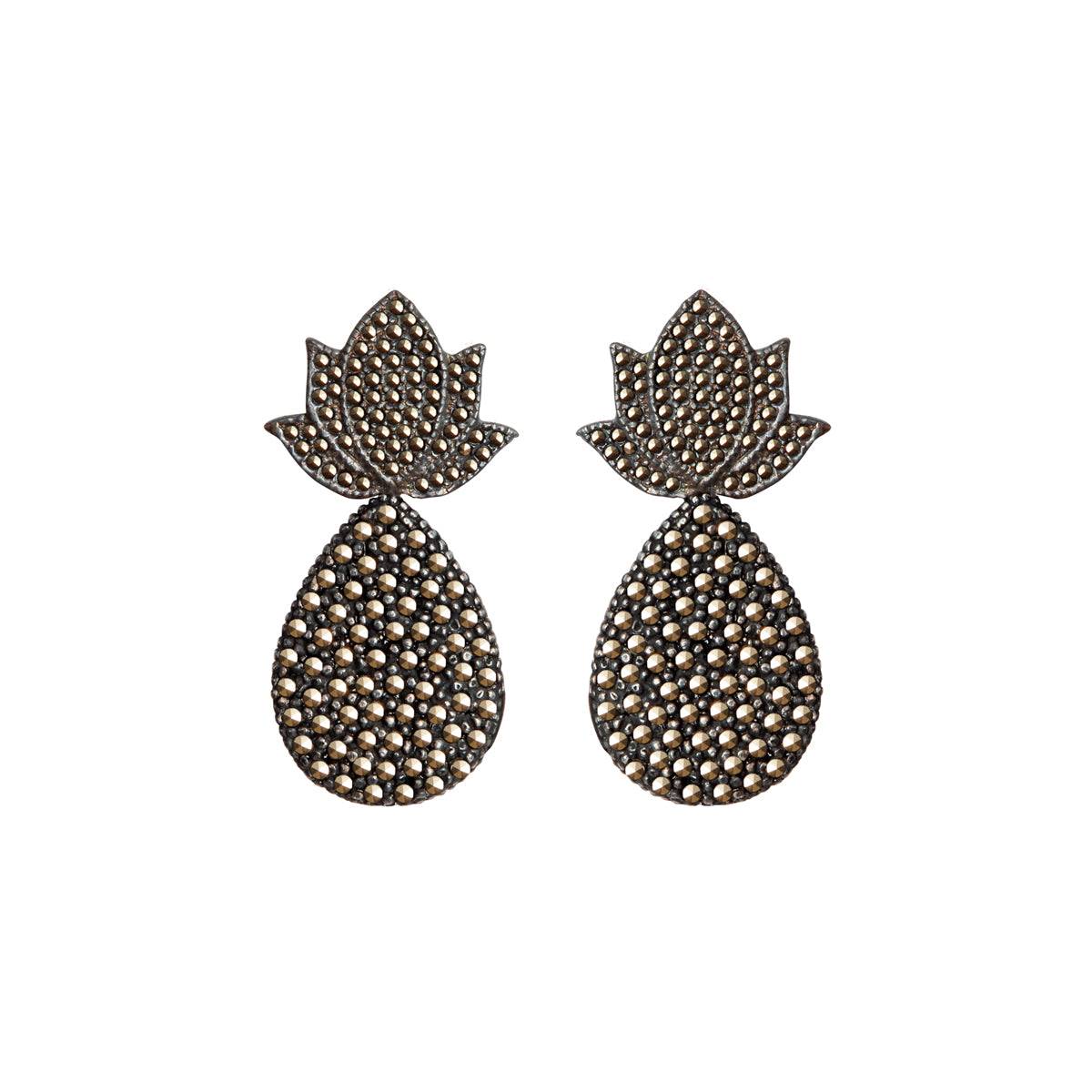 Arete Maguey + Drop Lágrima Deluxe Arete + Drop de Joyería Regina Castillo