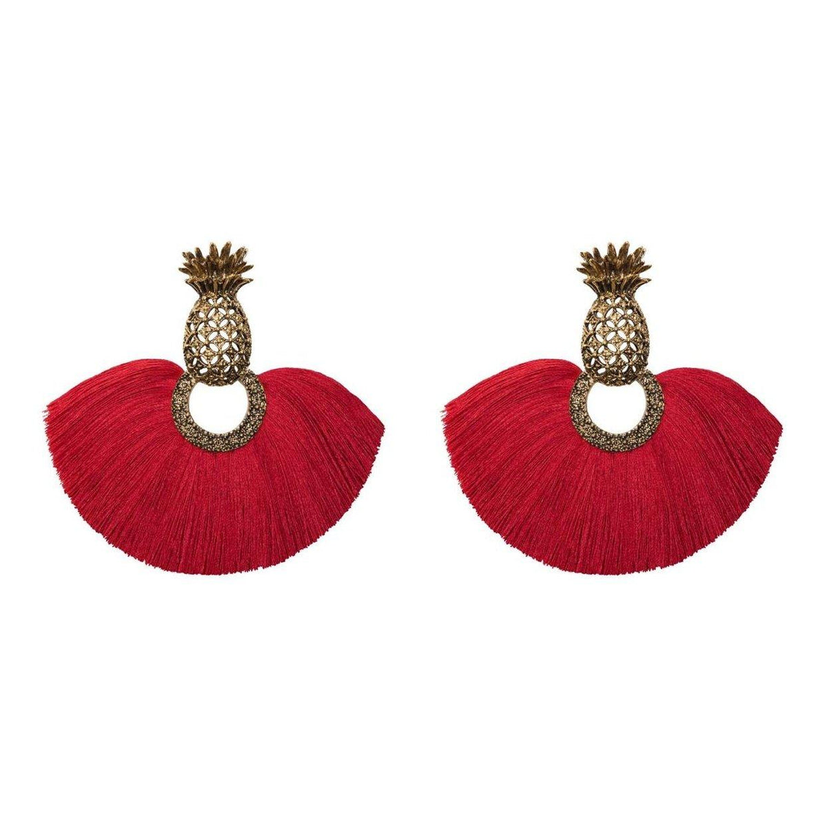 Arete bugs Piña Aretes con Drop (No desmontable) de Joyería Regina Castillo