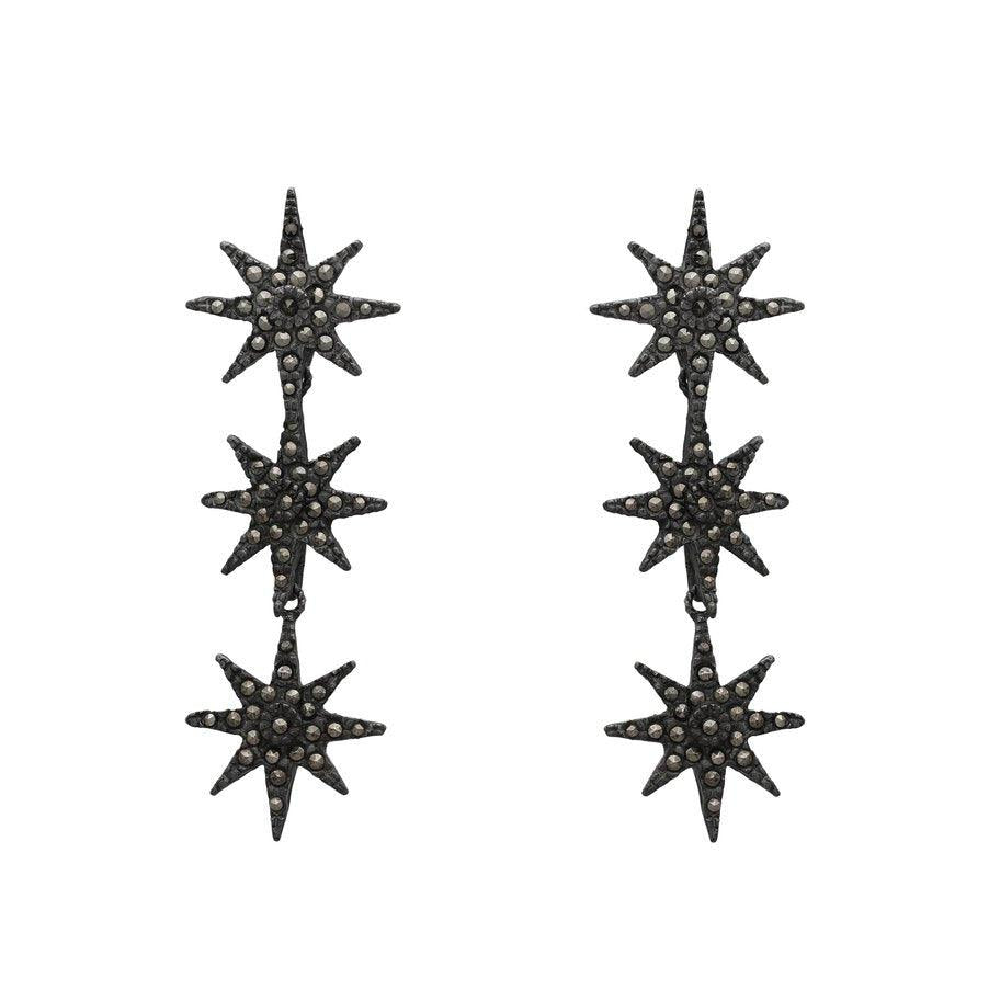 Arete triple polaris Aretes de Joyería Regina Castillo