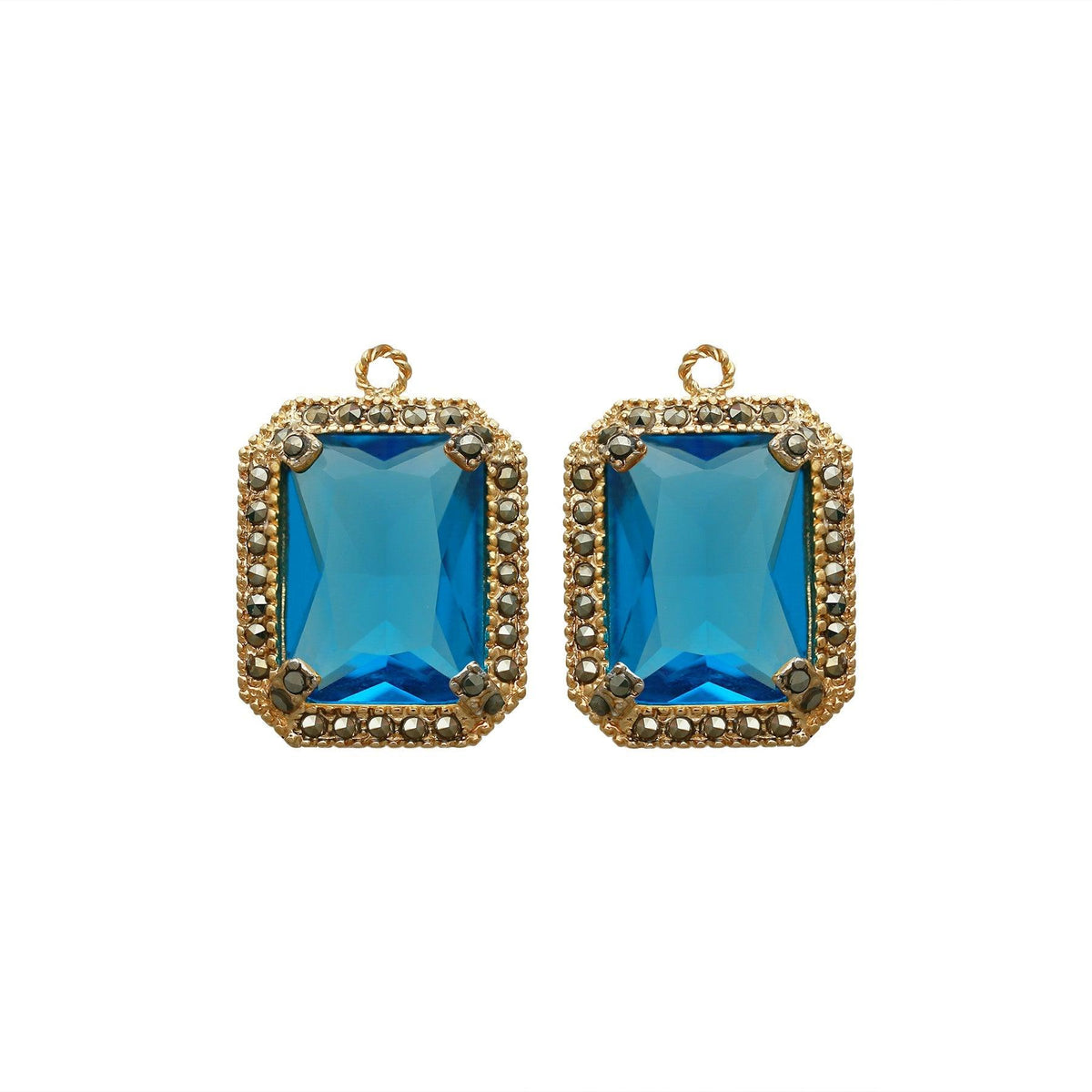 Drop baguette chico con baño de oro Drops de Joyería Regina Castillo