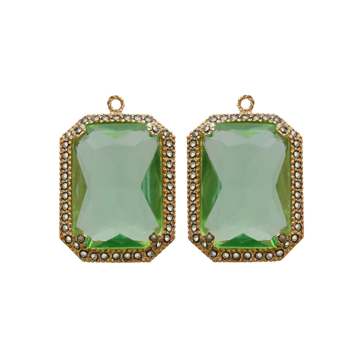 Drop baguette clásico dorado Drops de Joyería Regina Castillo