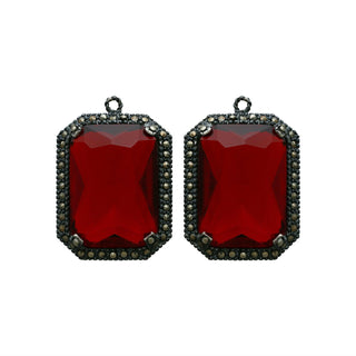 Drop baguette clásico patina grisáceo Drops de Joyería Regina Castillo