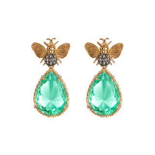 Arete Bee Mix+ Drop Clasico Gold