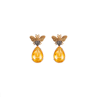 Arete Bee Mix+ Drop Clasico Gold