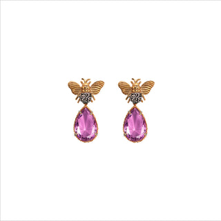 Arete Bee Mix+ Drop Clasico Gold