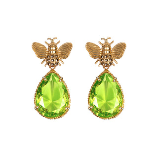 Arete Bee + Drop Clasico Gold