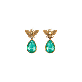 Arete Bee + Drop Clasico Gold