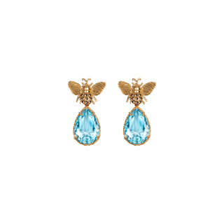 Arete Bee + Drop Clasico Gold