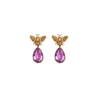 Arete Bee + Drop Clasico Gold