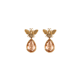 Arete Bee + Drop Clasico Gold