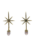 ARETE ESTRELLA DE BELÉN GOLD + DROP CAP LILA GOLD Arete + Drop de Joyería Regina Castillo