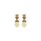 COMBO ARETES RANAS GOLD + DROP CLÁSICO CH ROJO, DROP FUT GDE VERDE, DROP HATTY CH AMARILLO Arete + Drop de Joyería Regina Castillo