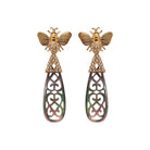 Arete bee I de plata desmontable + Drop hatty de plata desmontable Arete + Drop de Joyería Regina Castillo