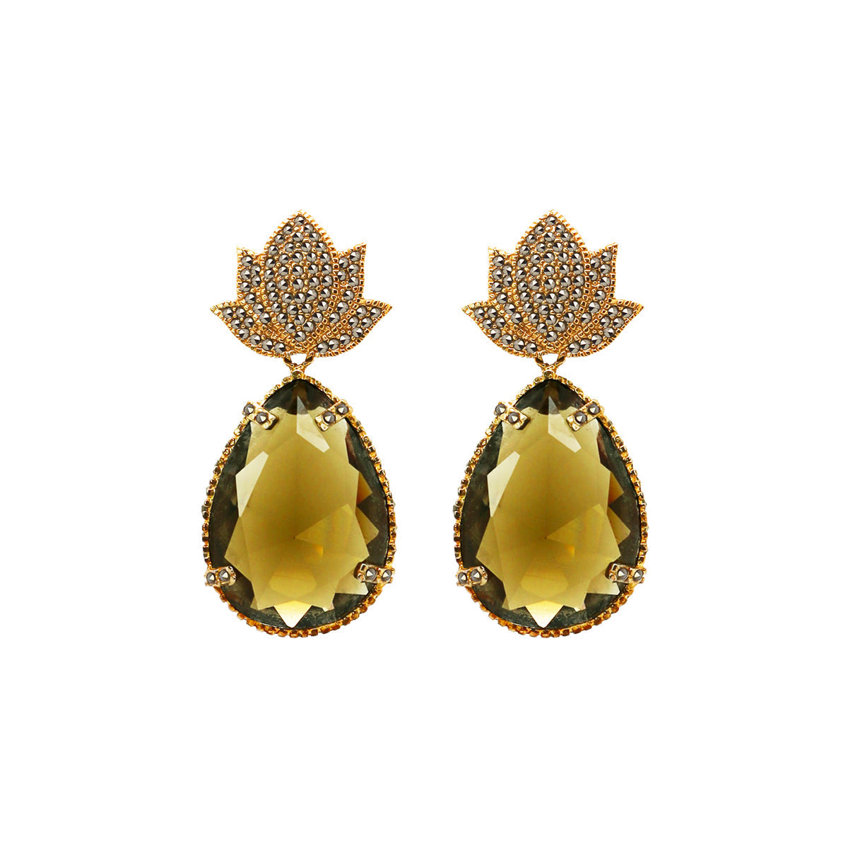 COMBO Arete Maguey Con Drop Rosa Turquesa Humo(LIMITED) Arete + Drop de Joyería Regina Castillo