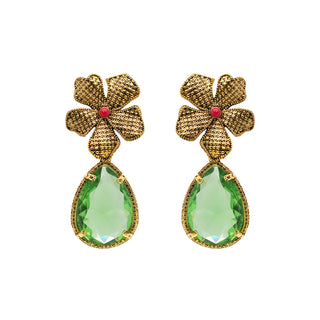 Flor Catha I Vintage Aretes de Joyería de autor Regina Castillo