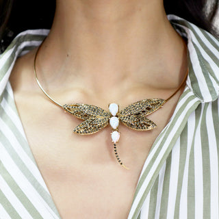 Collar Rígido Libélula Collares de Joyería Regina Castillo