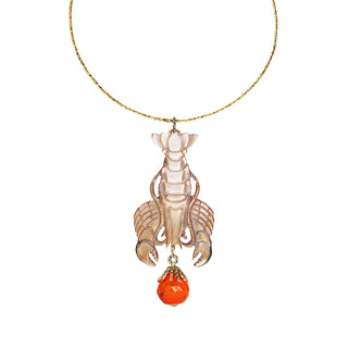 Collar Rigido Langosta Corneliana Cadenas y Collares de Joyería de autor Regina Castillo