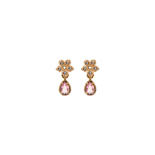 MINI FLOWER WITH MINI DROP PINK