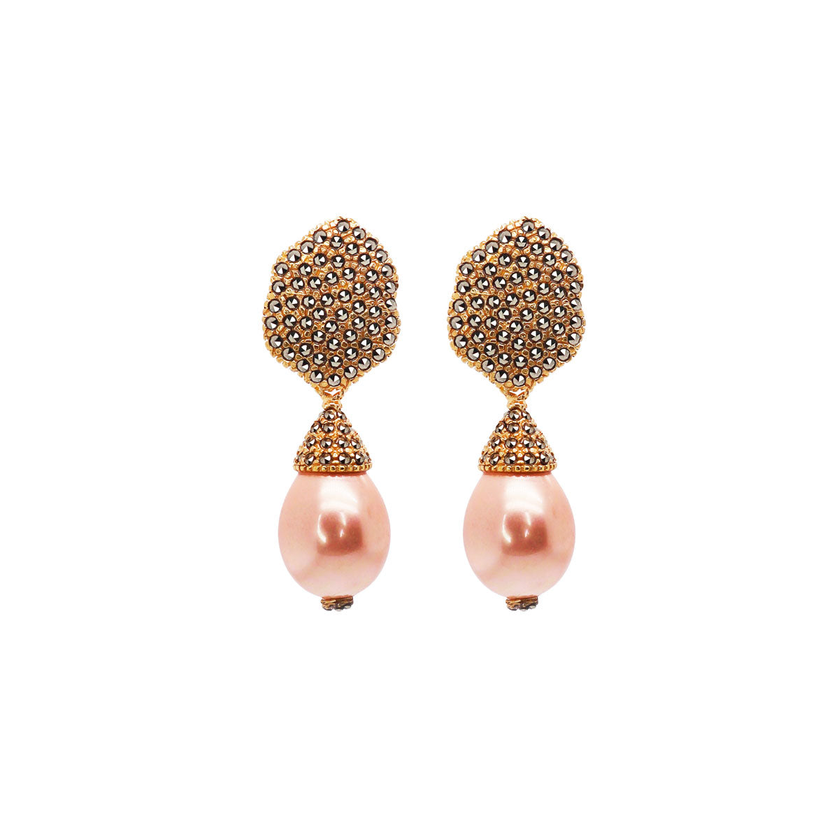 ARETE IRREGULAR GOLD + DROP Arete + Drop de Joyería Regina Castillo