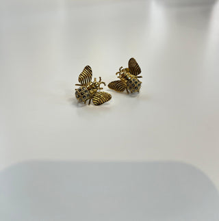 Customizable Golden Bee Earring