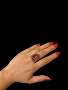 Anillo Drop Pav Rosa Anillos de Joyería Regina Castillo
