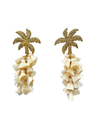 ARETE PALMERA COCO Aretes de Joyería Regina Castillo