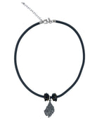 COLLAR CUERO + DIJE CARACOL Collares de Joyería Regina Castillo