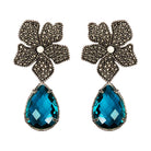 Arete Flor Catha Clasic con Drop Clásico I Arete + Drop de Joyería Regina Castillo