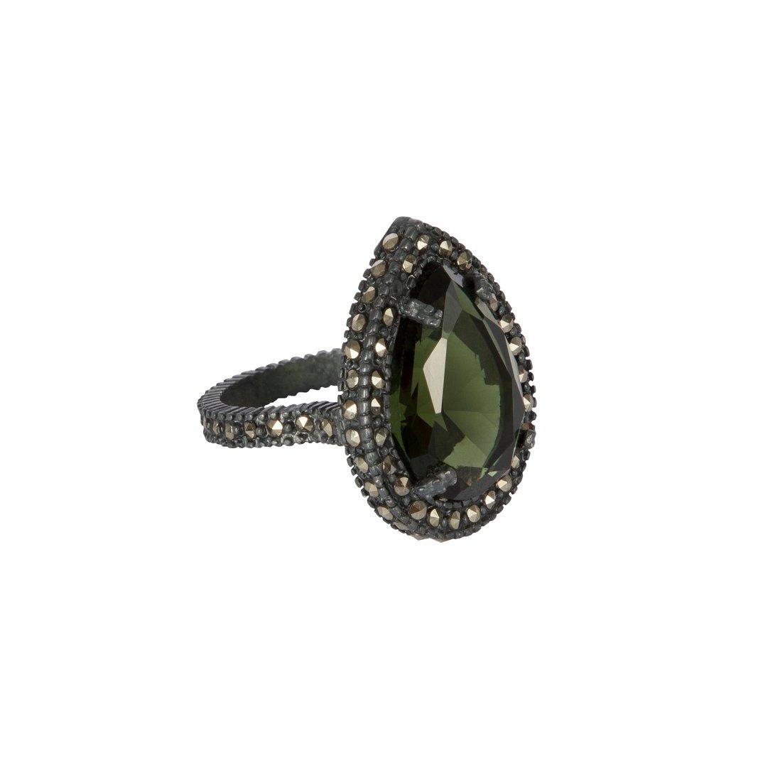 Anillo Jan II de plata aceituna Anillos de Joyería de autor Regina Castillo