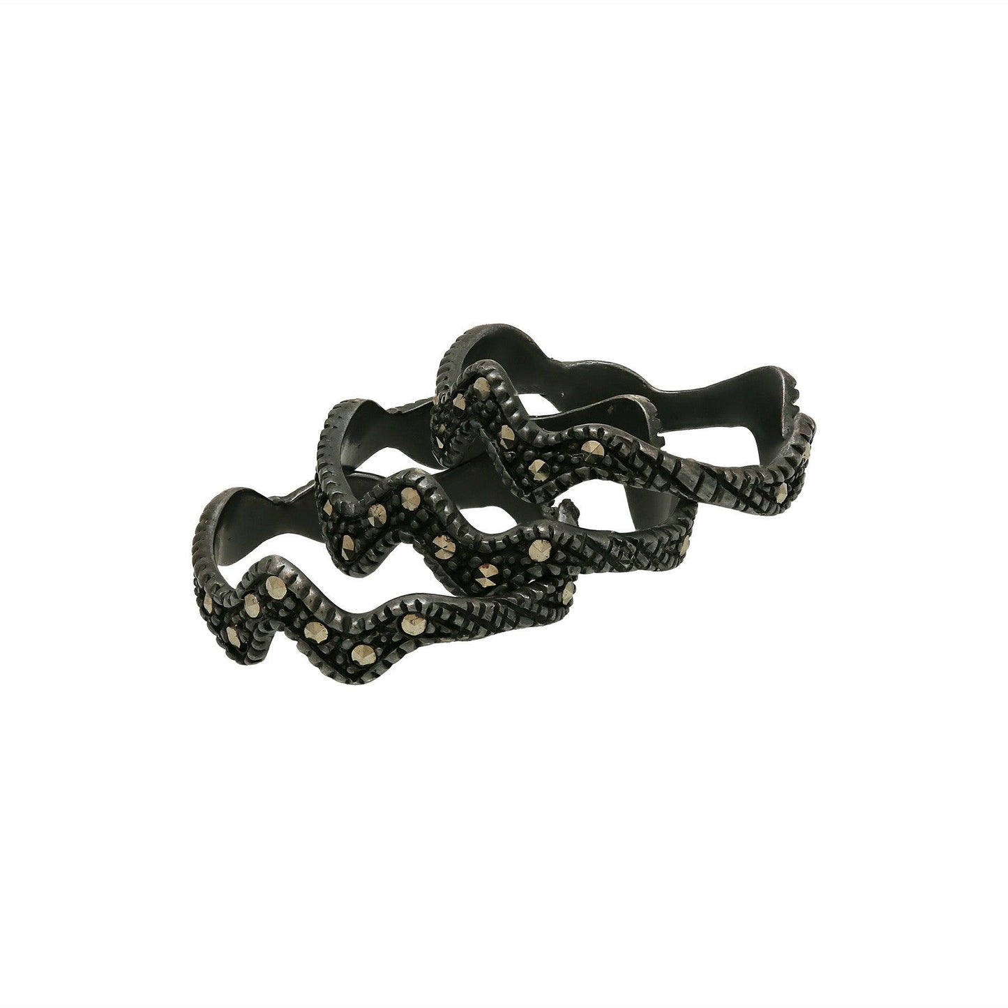 Anillo Ondulado de plata Anillos de Joyería de autor Regina Castillo