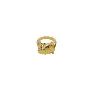 Anillo Rinoceronte Gold Anillos de Joyería de autor Regina Castillo