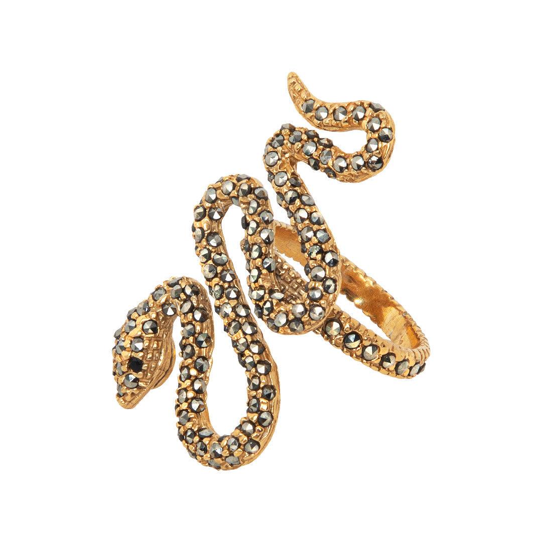 Anillo Vibora Espirale Gold Anillos de Joyería de autor Regina Castillo