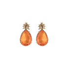 Arete bugs catarina naranja Aretes con Drop (No desmontable) de Joyería Regina Castillo