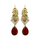 Arete bugs hoja ulva Aretes con Drop (No desmontable) de Joyería Regina Castillo