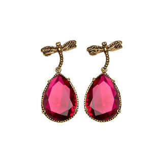Arete bugs libélula betamina Aretes con Drop (No desmontable) de Joyería Regina Castillo