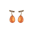Arete bugs libélula naranja Aretes con Drop (No desmontable) de Joyería Regina Castillo
