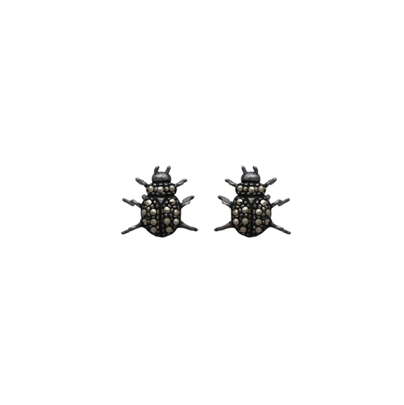 Arete escarabajo de plata personalizable Arete Base de Joyería de autor Regina Castillo
