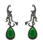 Aretes Chango + Drop Clásico de plata Desmontable Arete + Drop de Joyería Regina Castillo