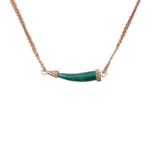 Cadena Doble Fang Gold Collares de Joyería Regina Castillo