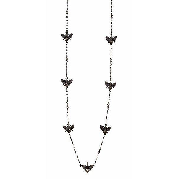 Collar Abeja Plateado Cadenas y Collares de Joyería Regina Castillo