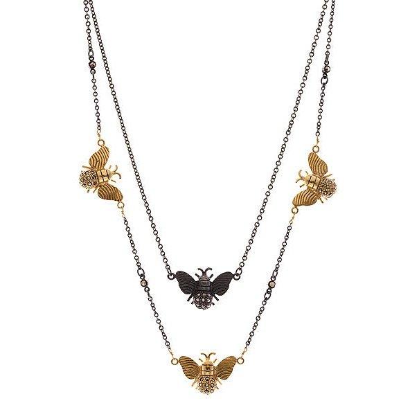 Collar Choker Combinado Abejas Cadenas y Collares de Joyería de autor Regina Castillo