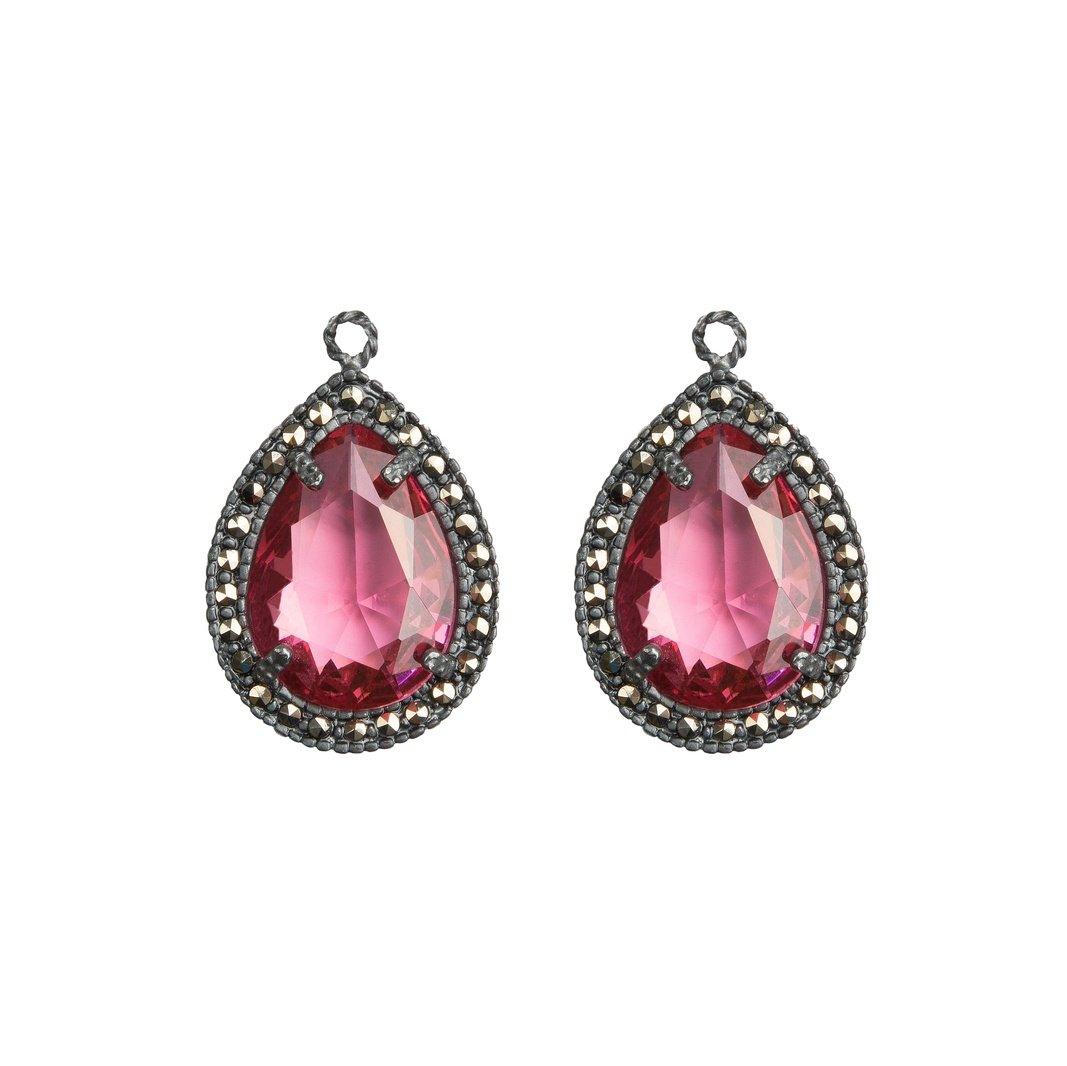 Drop Jan II de plata rosa (desmontable) Drops de Joyería Regina Castillo