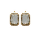 Drop baguette chico con baño de oro Drops de Joyería Regina Castillo