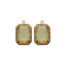 Drop baguette chico con baño de oro Drops de Joyería Regina Castillo
