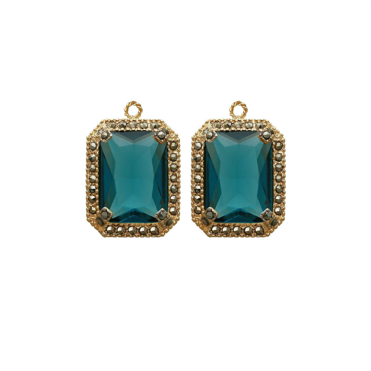 Drop baguette chico con baño de oro Drops de Joyería Regina Castillo