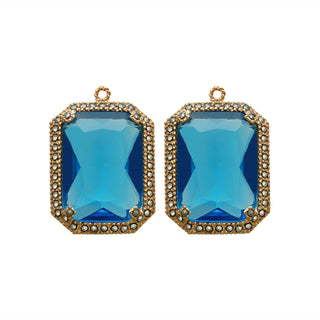 Drop baguette clásico dorado Drops de Joyería Regina Castillo